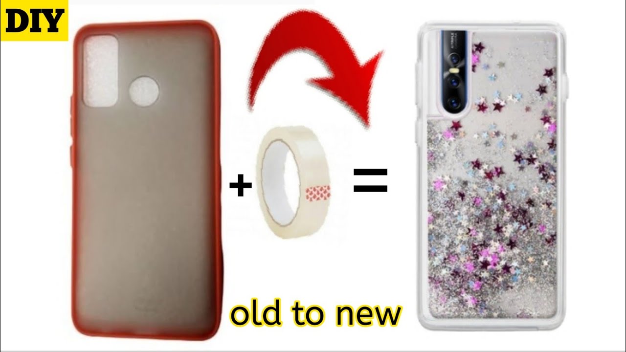 DIY glitter phone case DIY easy Glitter phone cover Mobile cover