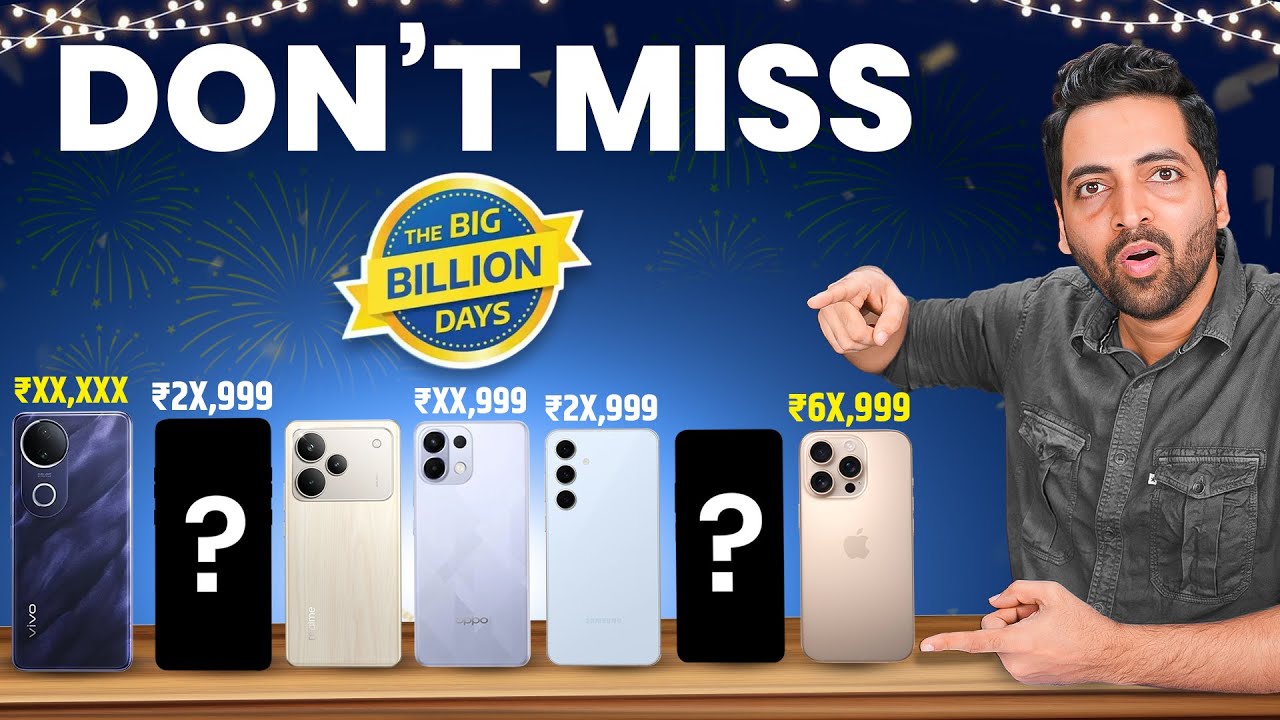 Flipkart Big Billion Days : 10+ CRAZY Smartphone Deals😱
