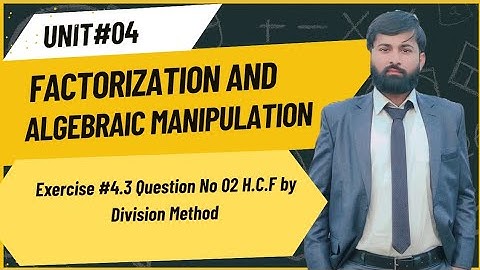 Exercise 4.3#question no 02 H.C.F by Division Method 9th class Mathematics