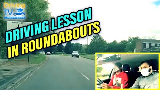 DRIVING LESSON CAR IN ROUNDABOUTS: Giving Driving Lesson In Roundabouts!