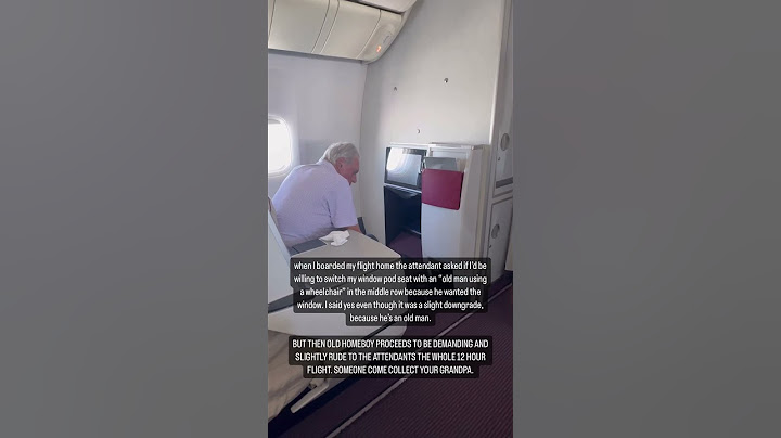 Would you change your seat on a plane for a worse one?