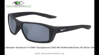Nike Brazen Shadow FJ1985 Sunglasses 060 Mt Anthracite Grey W Silver 59mm
