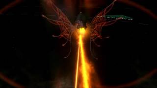 Stellaris: Leviathans, Ether Dragon fights the Infinity Machine