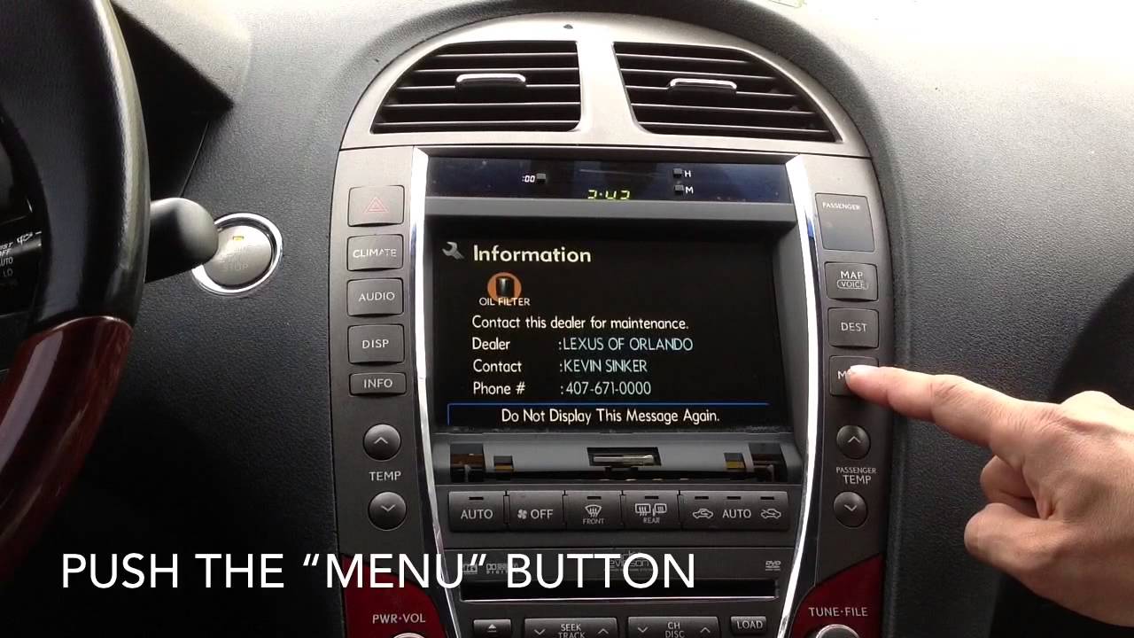 Mancha erosión Máquina de escribir 2007-2012 Lexus ES350 Navigation DVD - YouTube