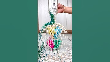 Mix Colour Beads Jumping #reverse #shorts #satisfying #entertaining #fun #beads #short #asmr #funny