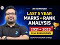 🎯 Last 5 Year - JEE Advanced Marks 🆚 Rank Analysis | JEE 2026 Target | @SriChaitanyaAcademyJEE