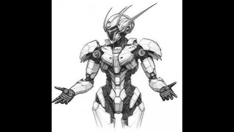 Ultimate Samurai Mech Fusion? Ancient Warrior Meets Cyberpunk Armor Sci-Fi Concept Art #3drender PT1