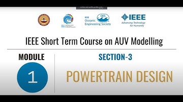 04 Design a Power Train   AUV Modelling   IEEE Short Term Course   Aquavision 2025