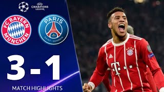 Bayern Munich vs Paris Saint Germain 3-1 UEFA Champions League 2017 All Goals And Highlights