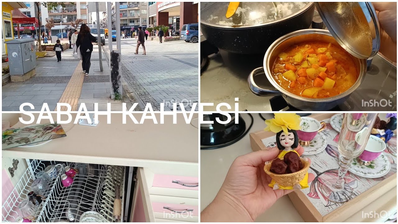 Sabah kahvesi, ev yemeği ve çarşı telaşı | sabah misafiriyle başlayan bir gün | komşularım geldi