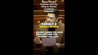 Raghav Chadha Proposes Joint Tax Filing for Married Couples in Parliament