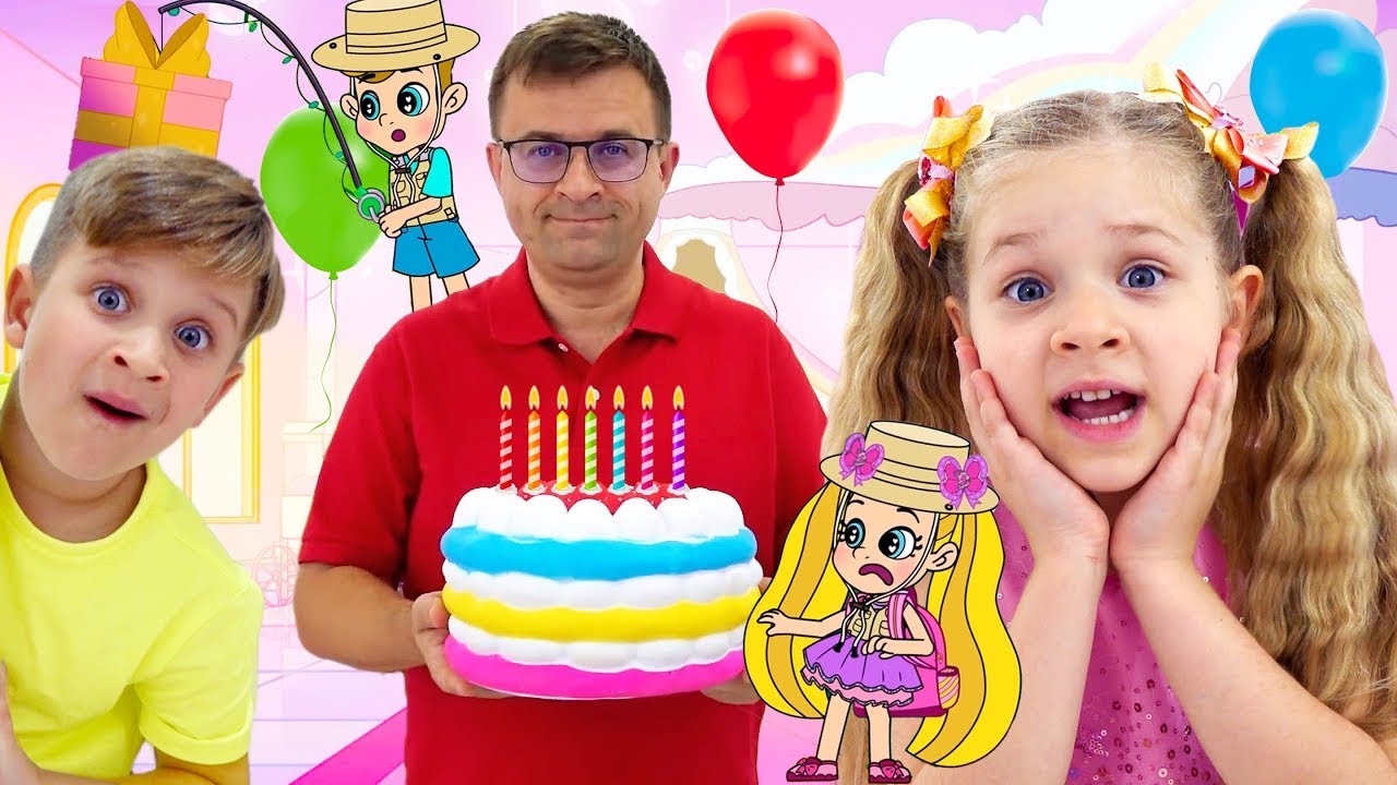 Diana and Roma Best Birthday Party! Magical Cartoon Compilation