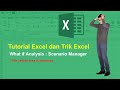 Tutorial dan Trik Sederhana Excel Menggunakan What If Analysis : Scenario Manager