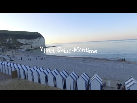 Yport vue du ciel, Seine Maritime