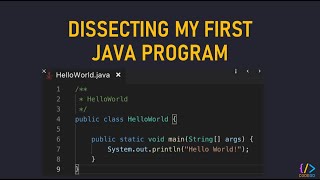 DISSECTING MY FIRST JAVA PROGRAM