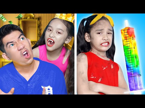 Rich Mommy Vampire vs Poor Mommy Vampire | Funny Situations By T-FUN