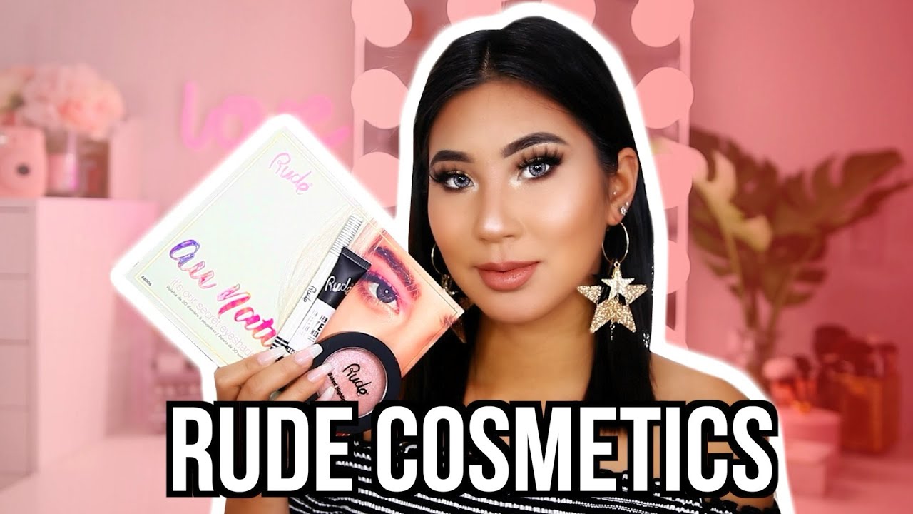 PROBANDO MAQUILLAJE DE RUDE COSMETICS.. NO ME ODIEN!! | Carol Chang