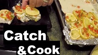 Catch & Cook | Redfish topped with Blue Crab