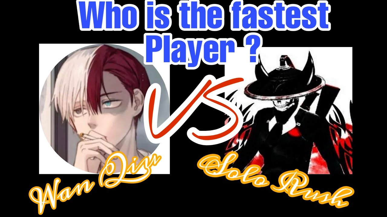 Solo Rush Vs Wan Qiu Gaming | Who is the fastest player | Pubg gameplay comparison montage video ||