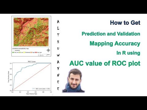 ROC plot and AUC production for numeric mapping prediction for GIS data