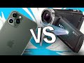iPhone 11 Pro vs Sony Video Camcorder! Which is better for video? Footage Comparison! (HDR-PJ330E)