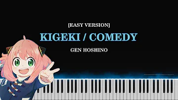 [Spy x Family ED1] EASY VERSION Kigeki Comedy - Gen Hoshino｜Piano Music Video