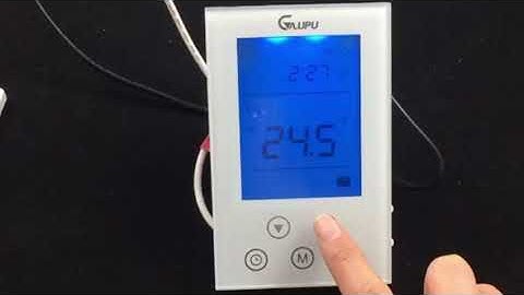 How to install a floor heating thermostat?
