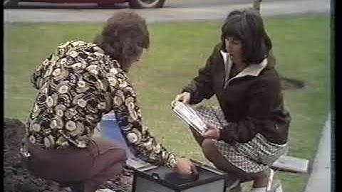 Blue peter planting of time capsule 1971