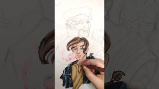 Treasure Planet WIP #painting #art #traditionalart #treasureplanet
