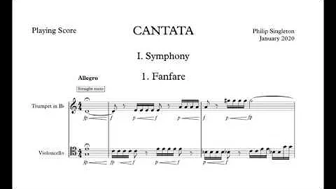 Philip Singleton: Symphony, for trumpet in Bb and ...