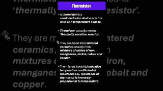 Thermistor | Basic Concepts And Construction
