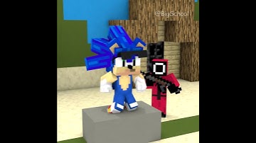 When Steve Becomes Sonic Plays Squid Game Archery |  Minecraft Animations