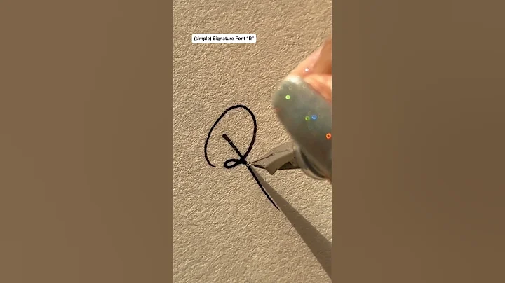 Signature Font “R”✍️