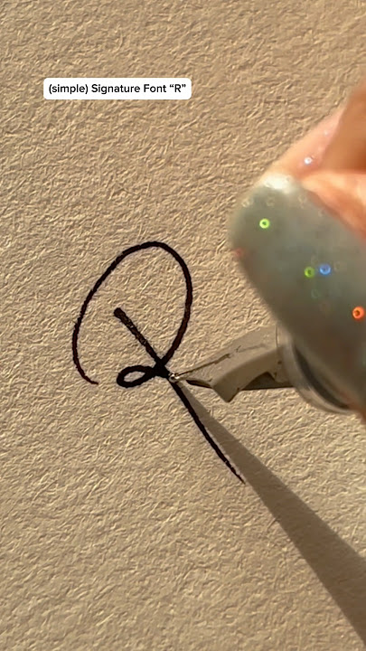 Signature Font “R”✍️