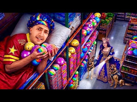 Surviving a Whole Night Inside a Squishy Store!! (I Stole Everything)
