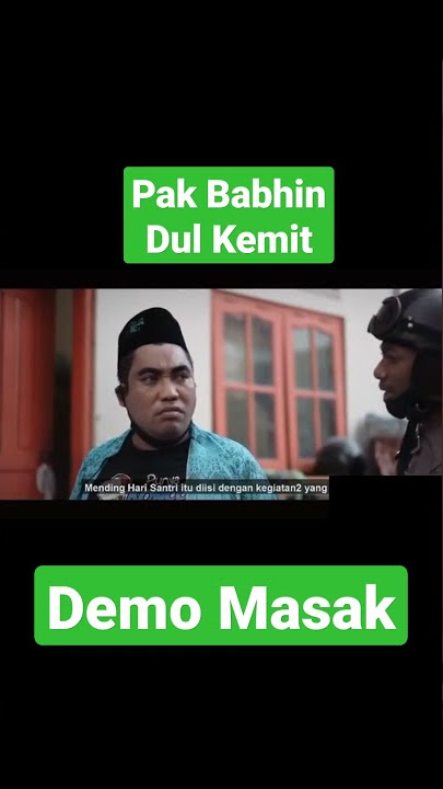 Lucu ‼️Pak Babhin & Dul Kemit | Demo Masak