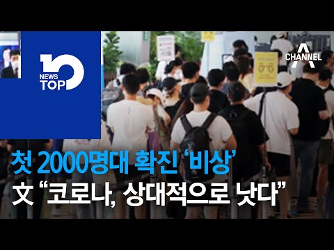 첫 2000명대 확진 ‘비상’…文 “코로나, 상대적으로 낫다”