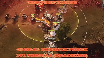 Tempest Rising Global Defence Force 1v1 Normal Skirmish (Cracking) RTS Gameplay PC