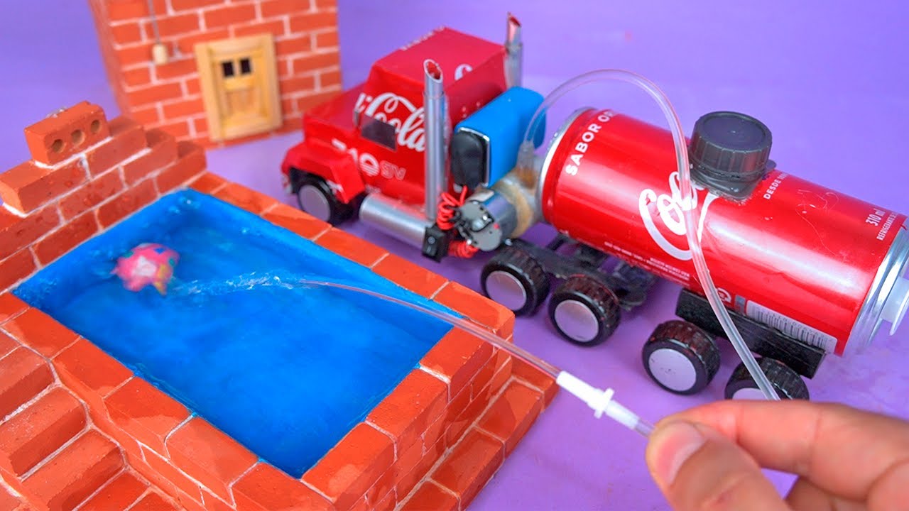 Haga un Increíble MINI CAMIÓN DE AGUA con latas