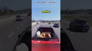 Instant Karma: Brake Checking A Semi Truck