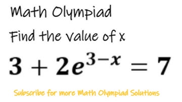 Math Olympiad | Solving Exponential Functions | Nice Exponential Equation
