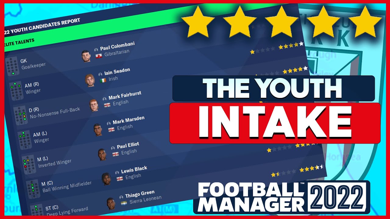 FM22 THE FIRST YOUTH INTAKE YORKSHIRE OR NOTHING FOOTBALL MANAGER
