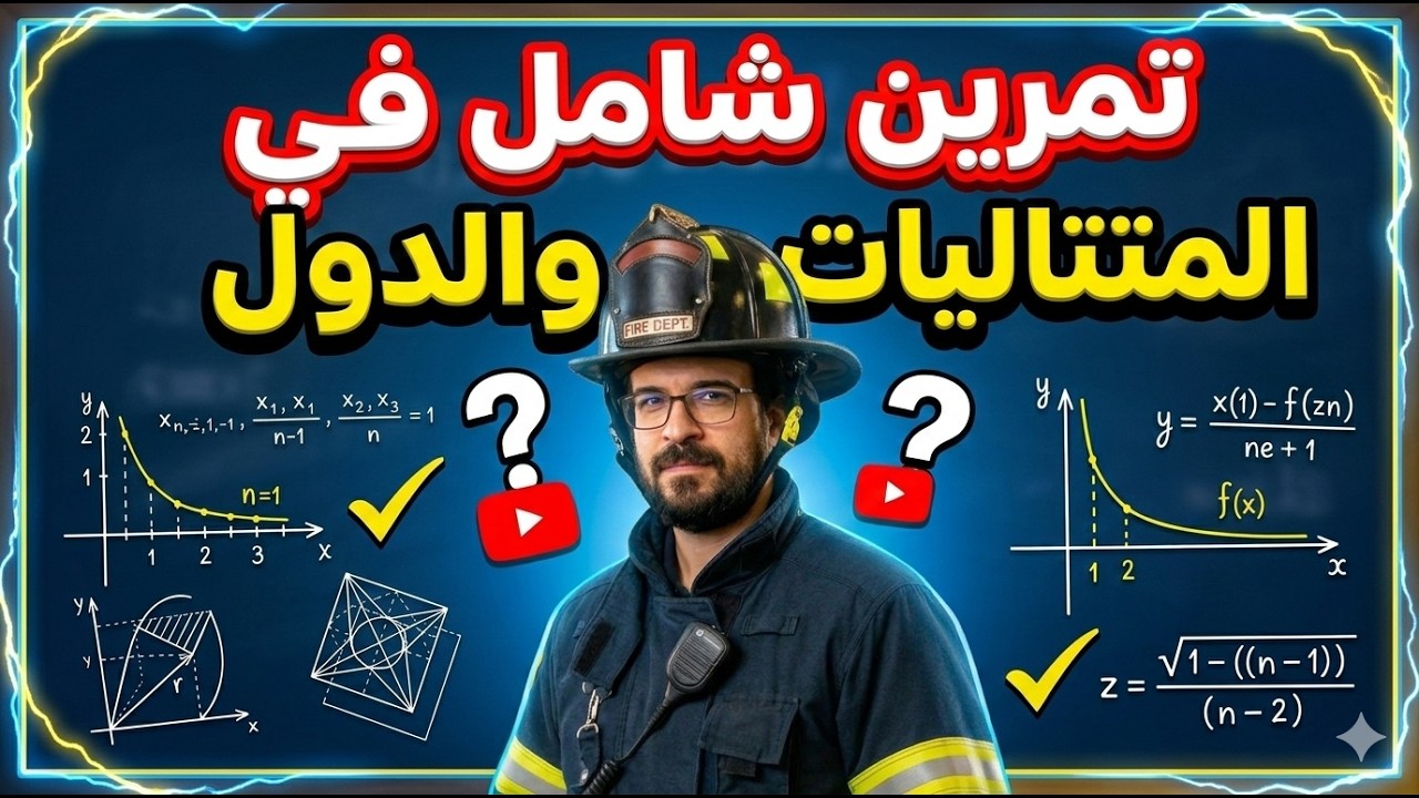 📌 أقوى تمرين شامل في المتتاليات والدوال (مهم جدا للباك)