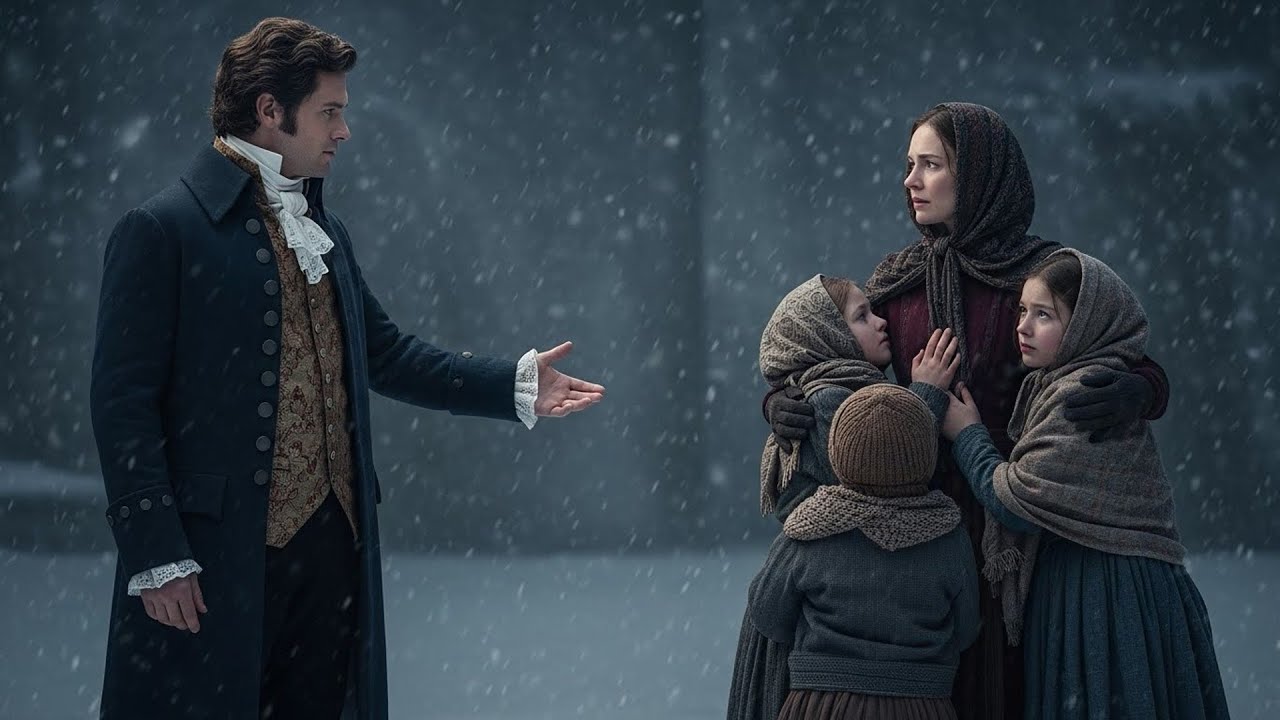 “Come With Me…” the Duke Said — After Seeing the Widow and Her Kids Alone in the Blizzard