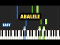 Kabza De Small & DJ Maphorisa – Abalele Ft. Ami Faku | EASY PIANO TUTORIAL by SAPiano