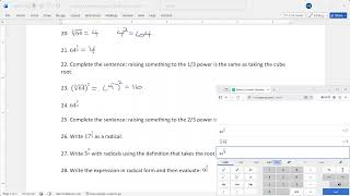 Section A.6 Activity Video: Rational Exponents