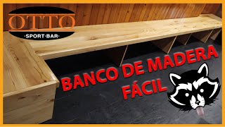 ✅ Como hacer BANCO de MADERA