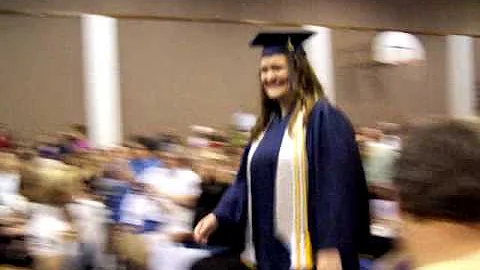 Audrey Weber marching in OAA 2009 Commencement