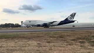 **EPIC!!** Boeing 747 takes off from @FIA2026.
