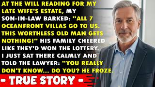 When The Will Was Read, My Son-in-law Tried To Deprive Me Of My Inheritance, But I Smiled And...